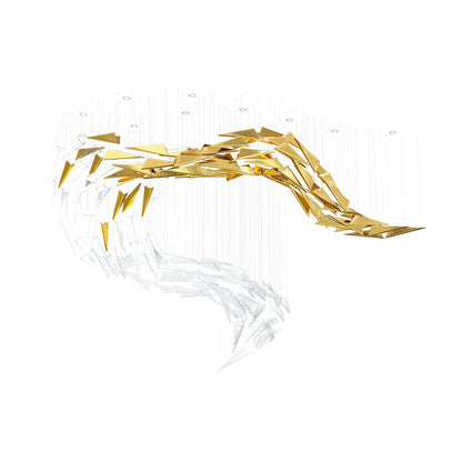 Breeze Glass Leaf Chandelier - Loonglight