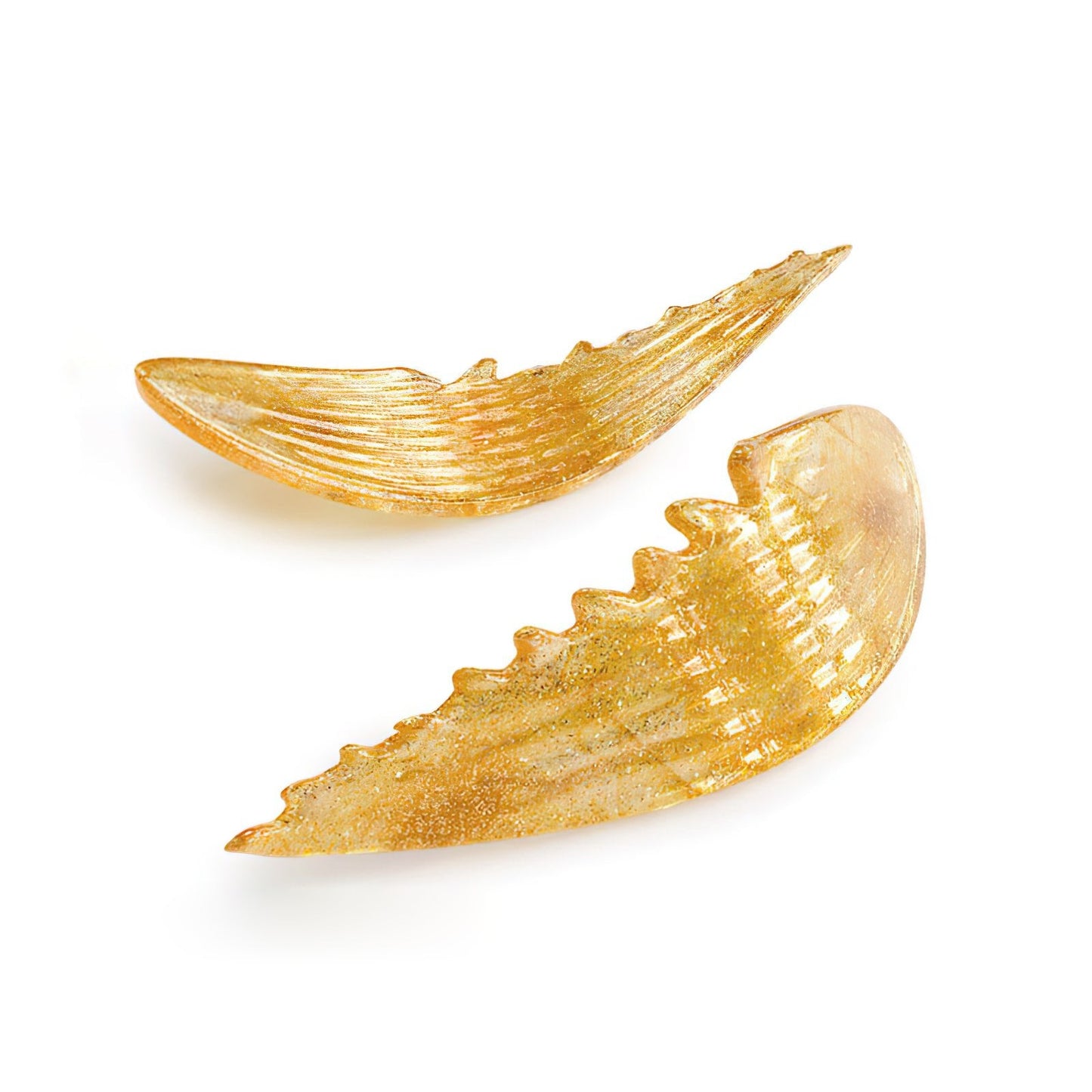 Golden Leaf Cascade Spiral Chandelier - Loonglight