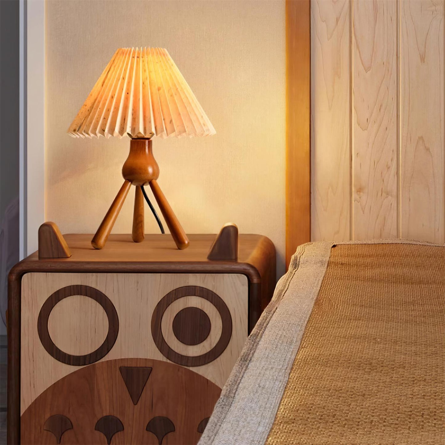 Daro Pleated Table Lamp - Loonglight