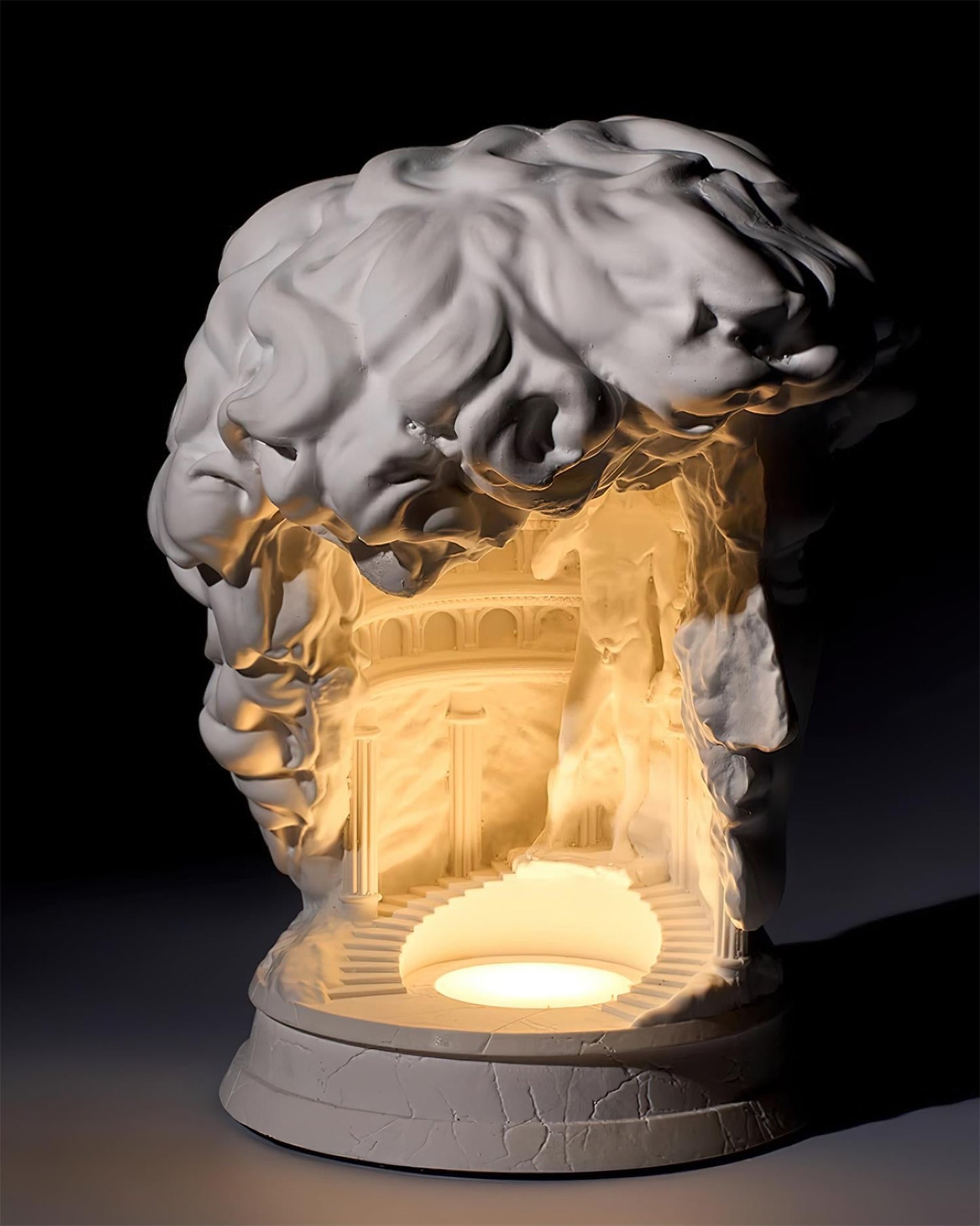 David Plaster Table Lamp - Loonglight