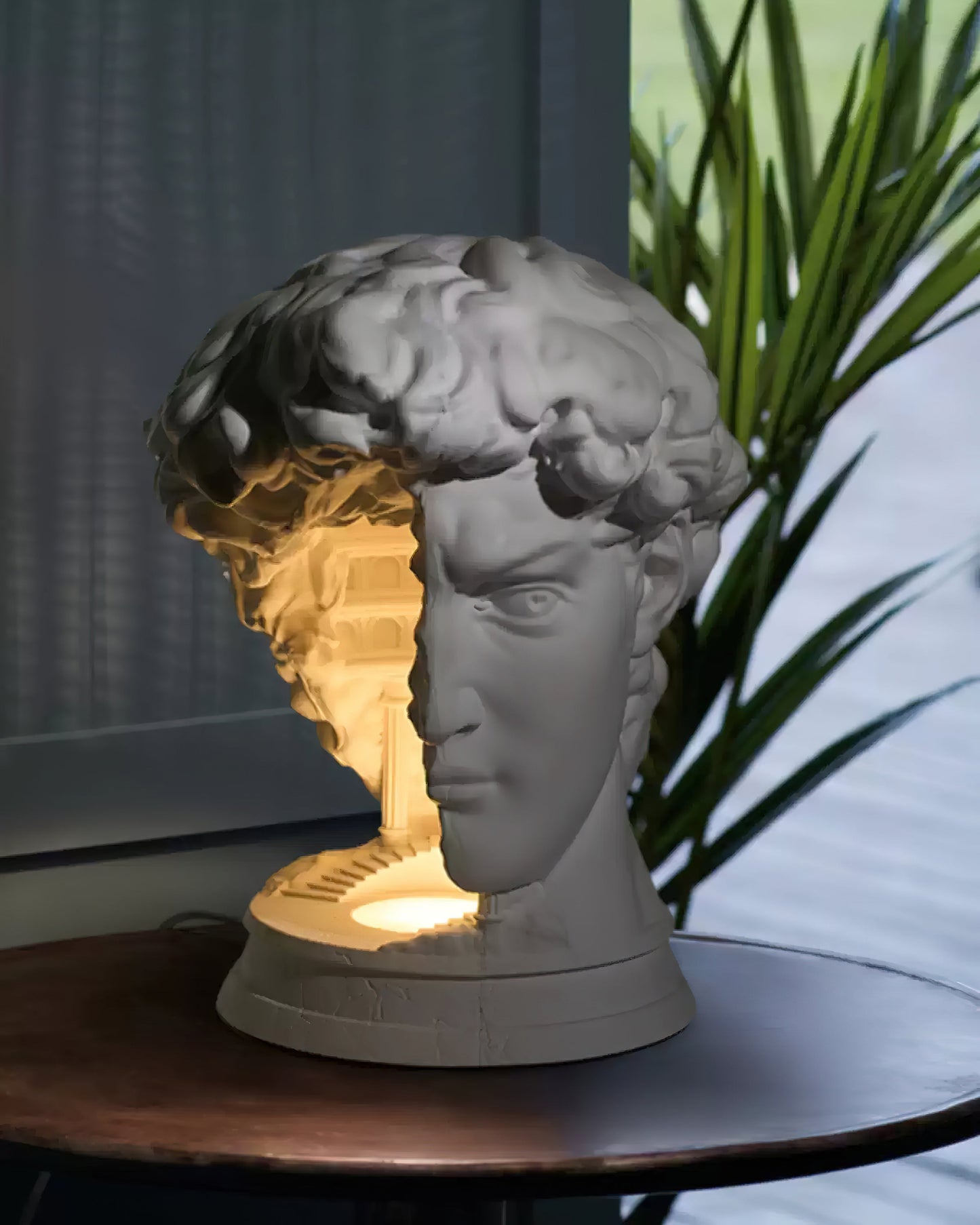 David Plaster Table Lamp - Loonglight