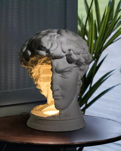 David Plaster Table Lamp - Loonglight