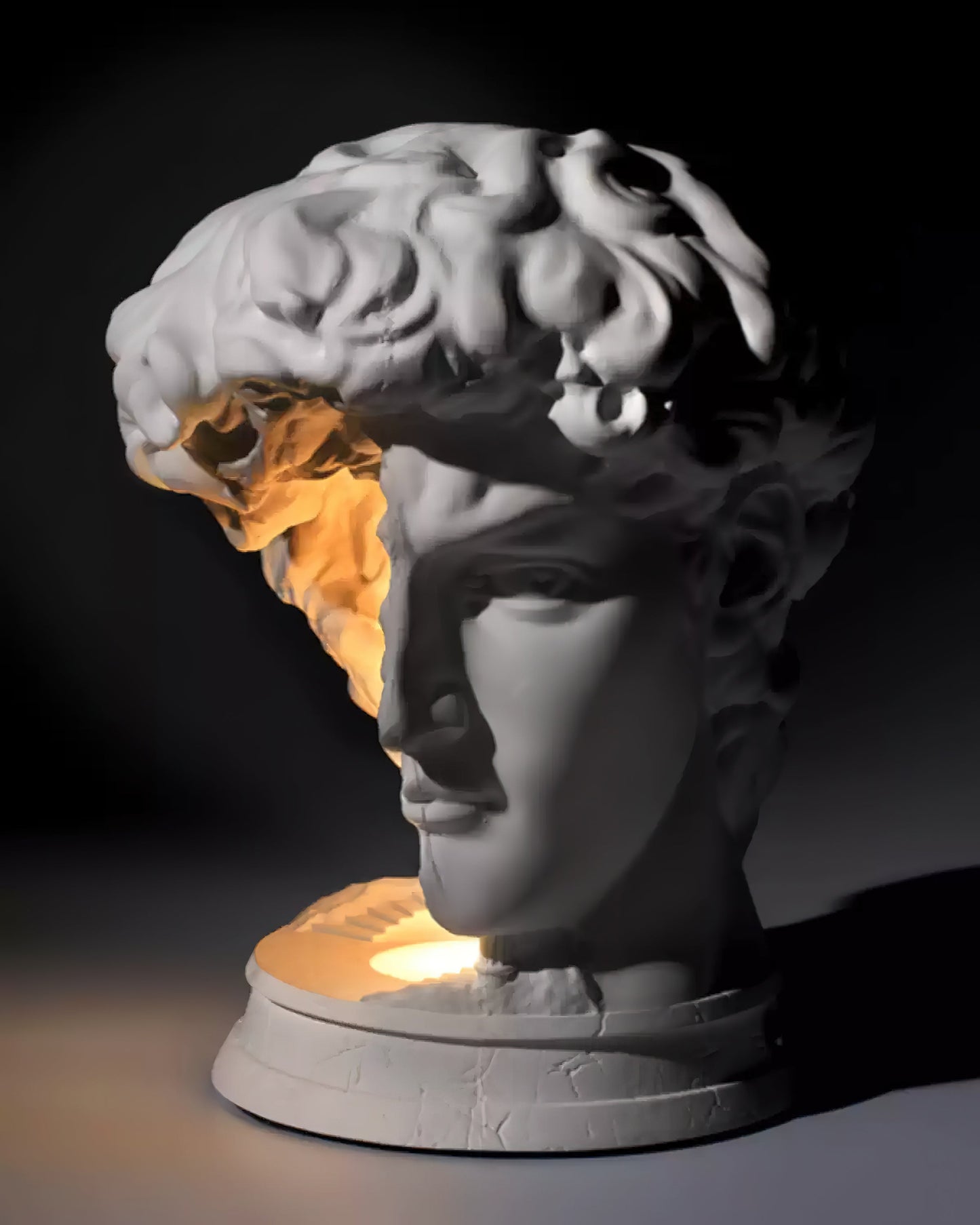 David Plaster Table Lamp - Loonglight