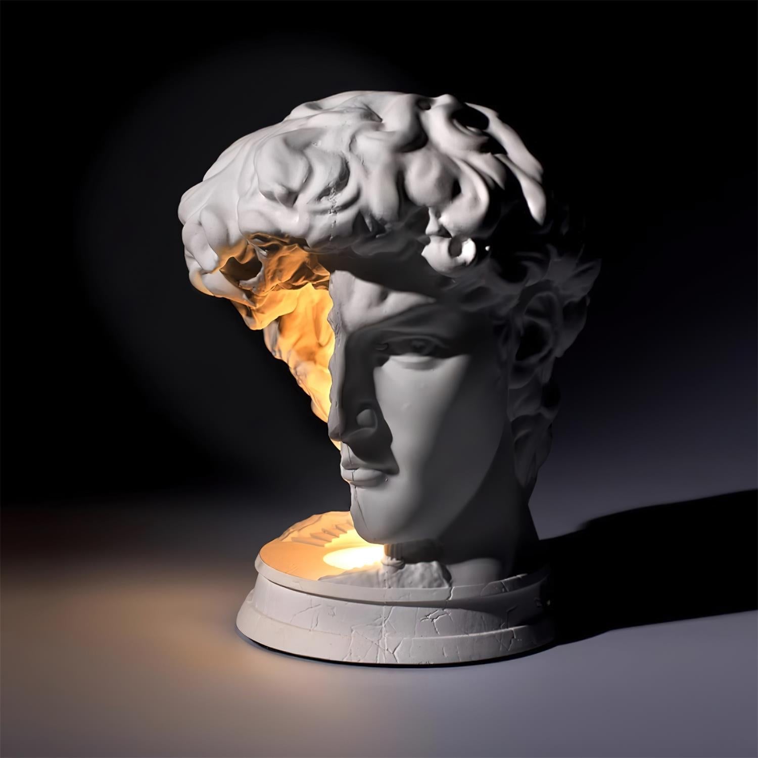 David Plaster Table Lamp - Loonglight