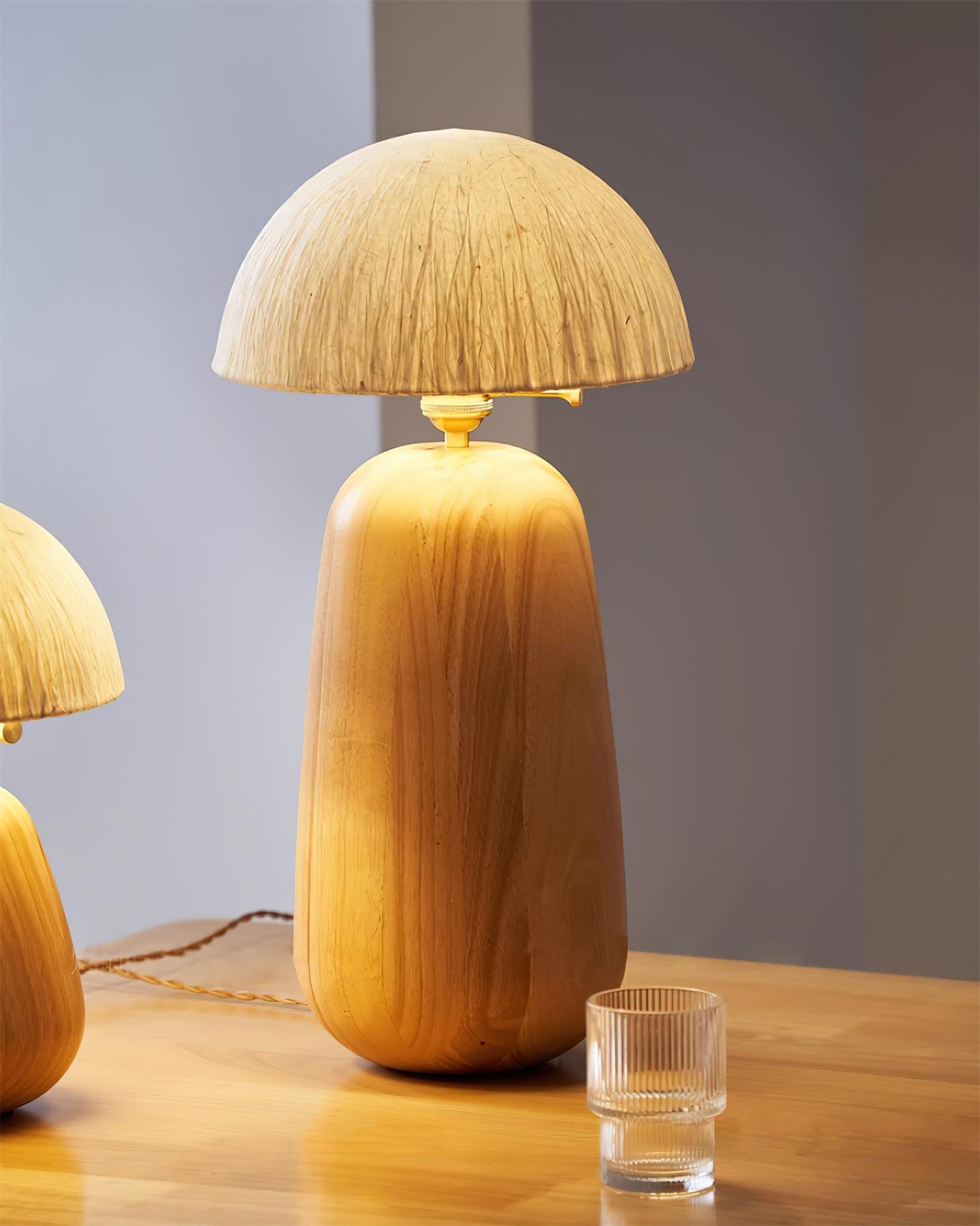 Dira Oak Table Lamp - Loonglight