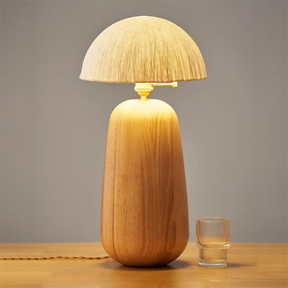Dira Oak Table Lamp - Loonglight