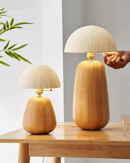 Dira Oak Table Lamp - Loonglight