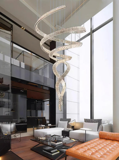 Loong Spiral Crystal Chandelier