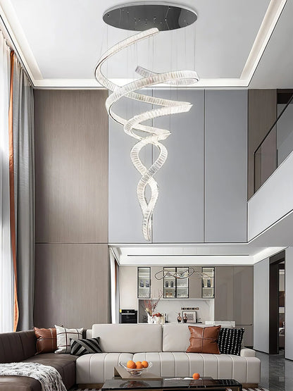 Loong Spiral Crystal Chandelier