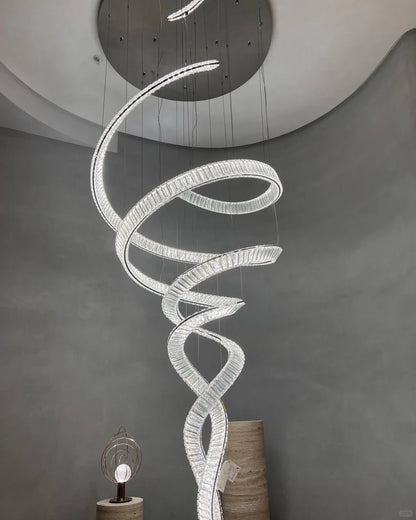 Loong Spiral Crystal Chandelier