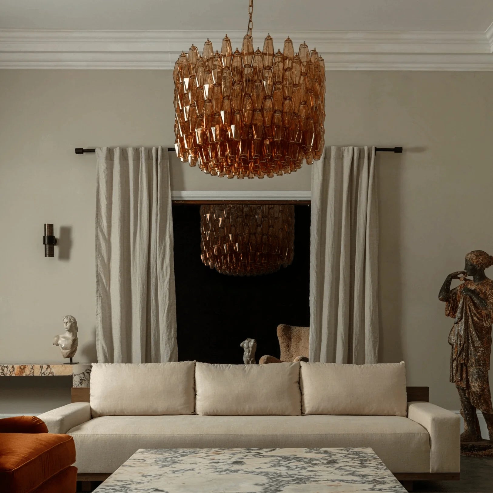 Drum Sorrento Chandelier - Loonglight