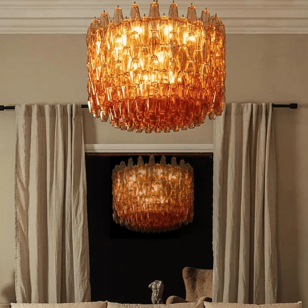 Drum Sorrento Chandelier - Loonglight
