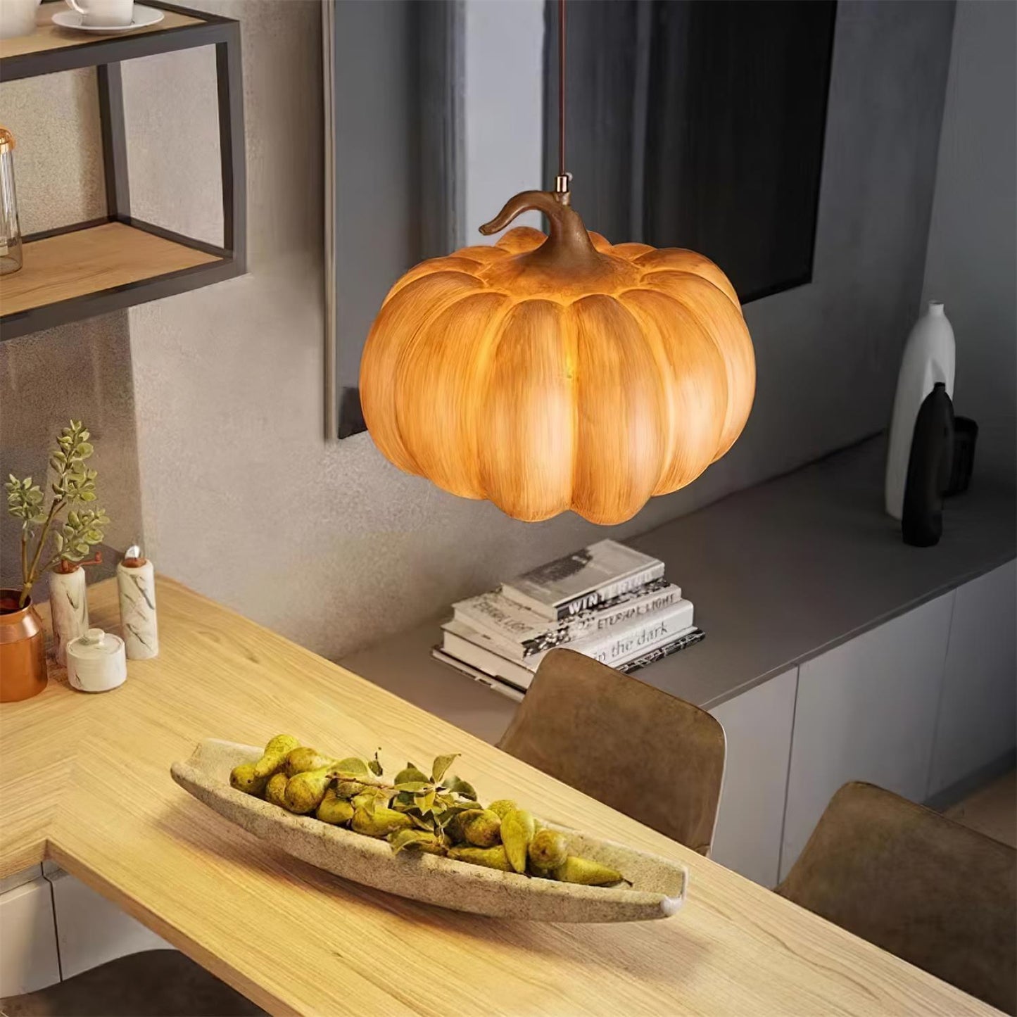 Duzy Pumpkin Pendant Lamp - Loonglight