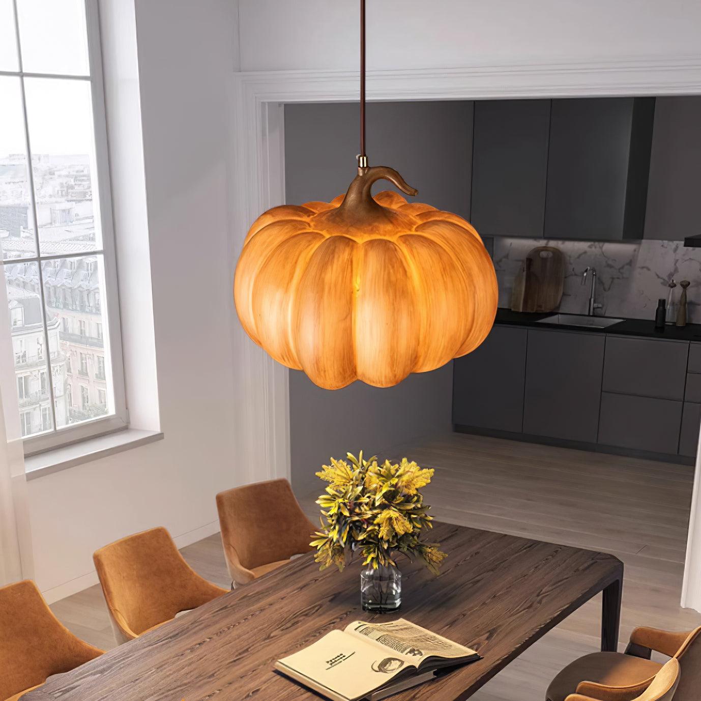 Duzy Pumpkin Pendant Lamp - Loonglight