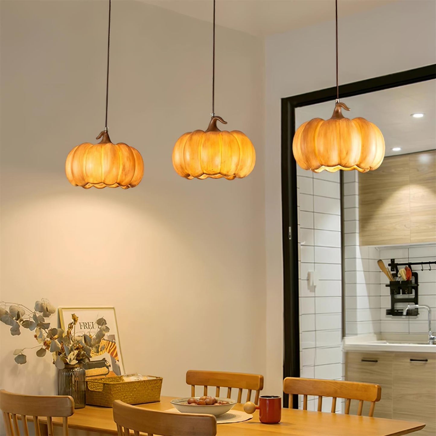 Duzy Pumpkin Pendant Lamp - Loonglight