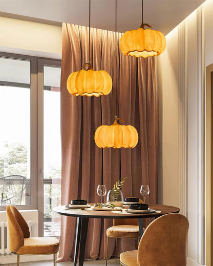 Duzy Pumpkin Pendant Lamp - Loonglight