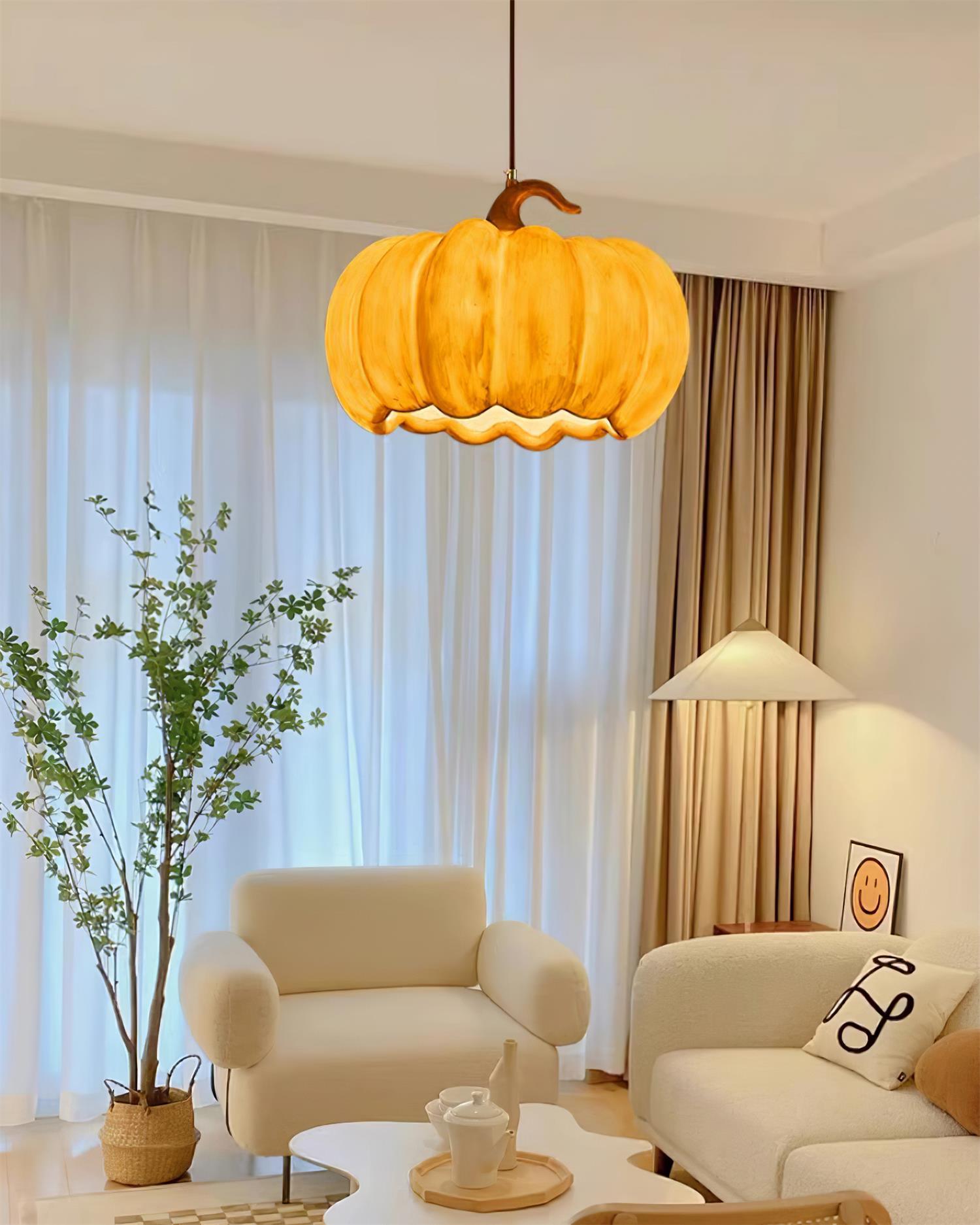 Duzy Pumpkin Pendant Lamp - Loonglight