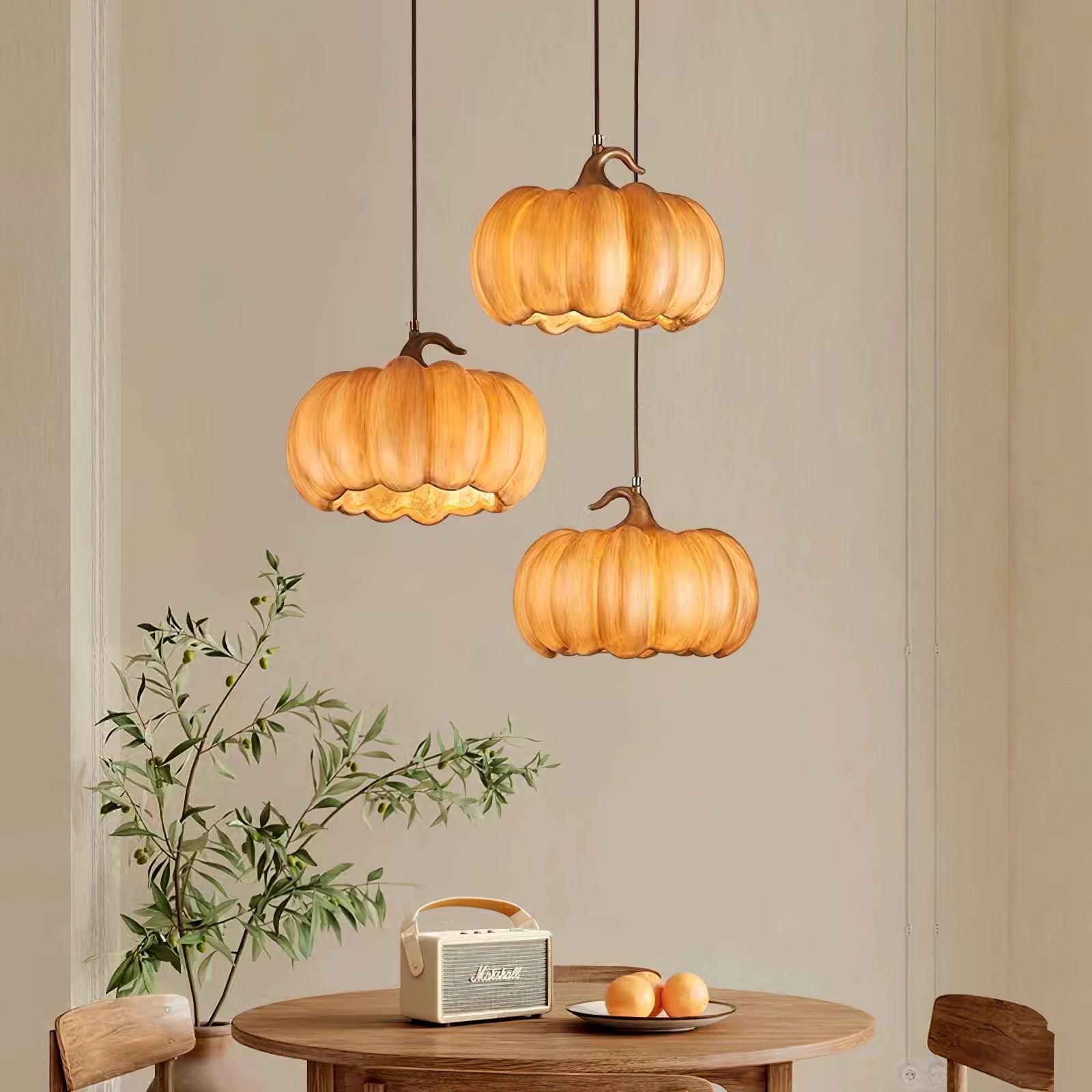 Duzy Pumpkin Pendant Lamp - Loonglight