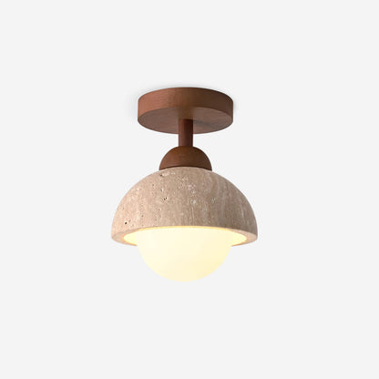 Eala Travertine Ceiling Lamp - Loonglight