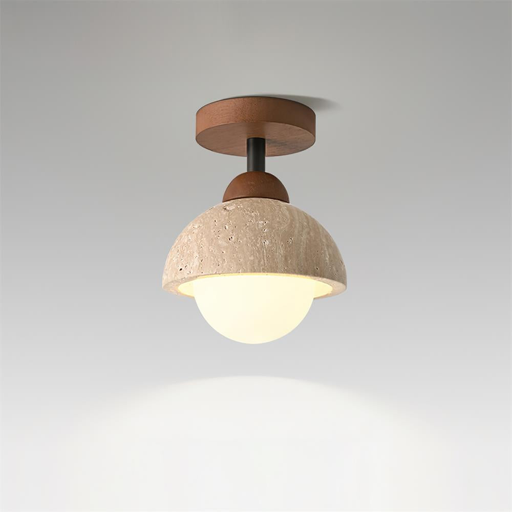 Eala Travertine Ceiling Lamp - Loonglight