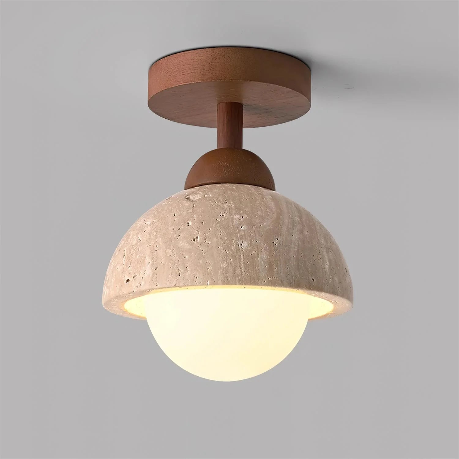 Eala Travertine Ceiling Lamp - Loonglight