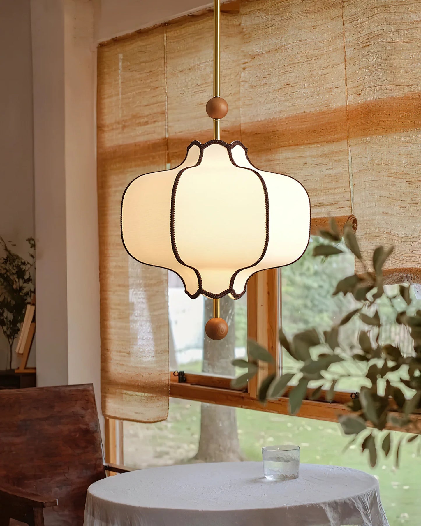 Fabric Lantern Pendant Light