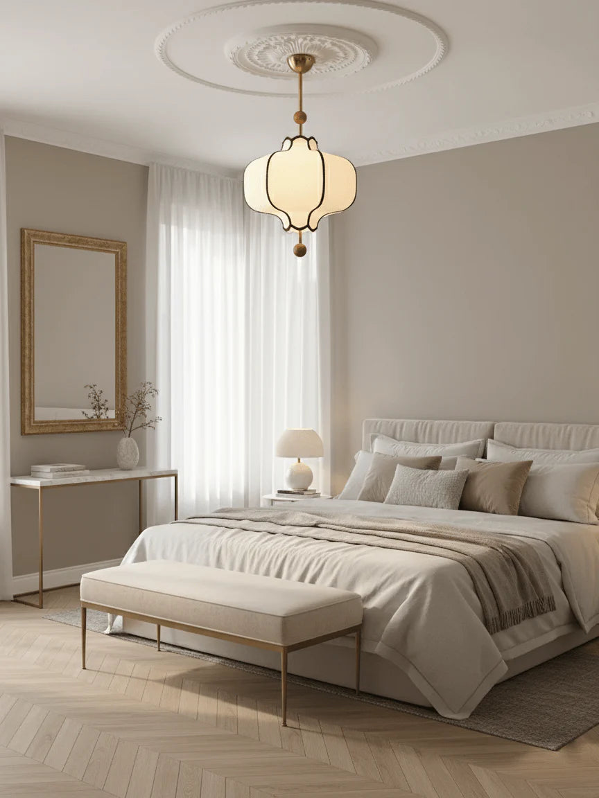 Fabric Lantern Pendant Light