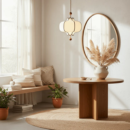 Fabric Lantern Pendant Light