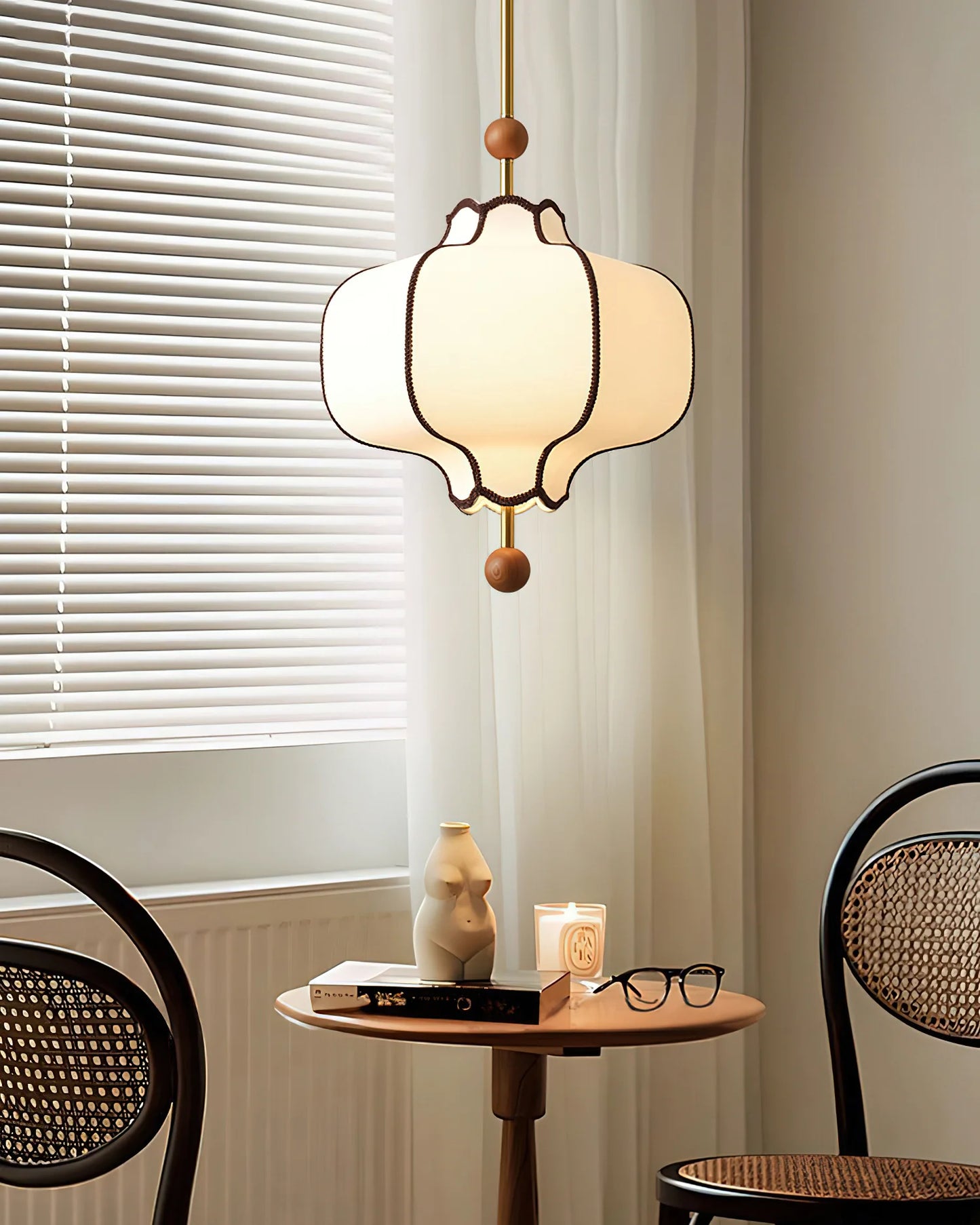 Fabric Lantern Pendant Light