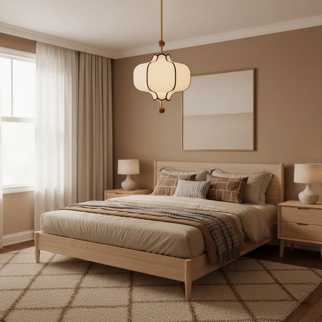 Fabric Lantern Pendant Light