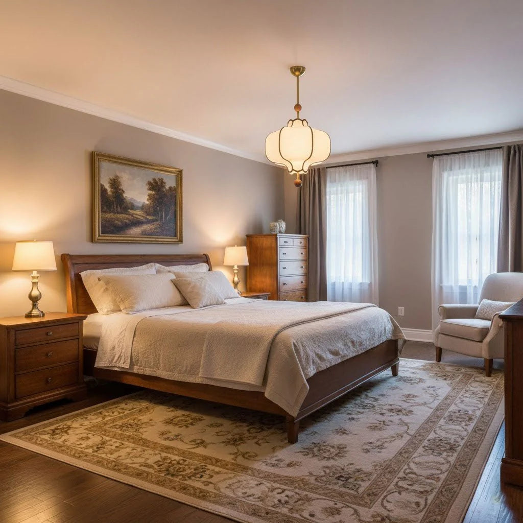 Fabric Lantern Pendant Light