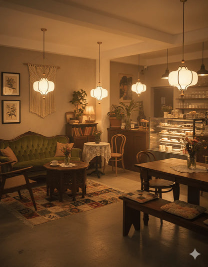 Fabric Lantern Pendant Light