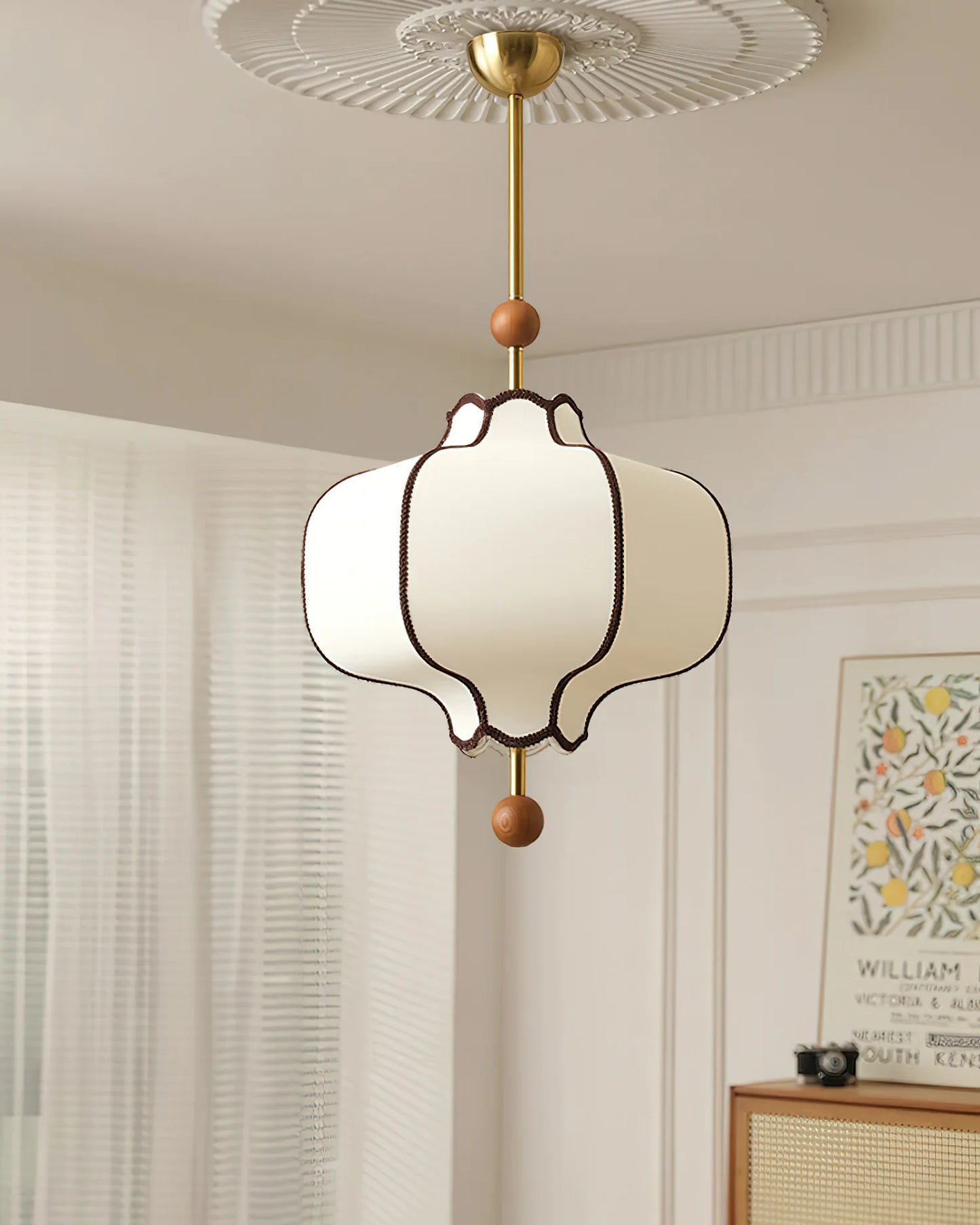 Fabric Lantern Pendant Light