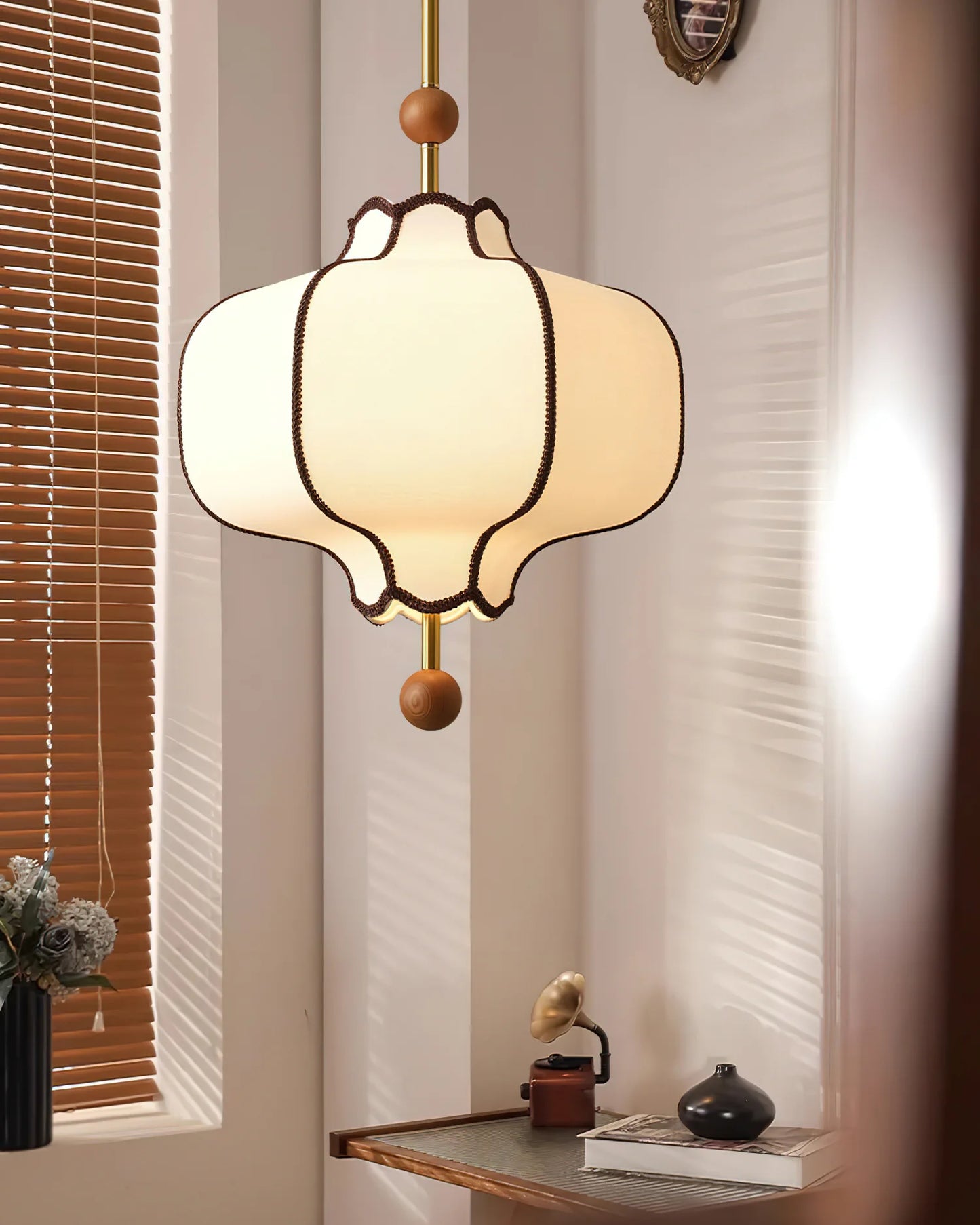 Fabric Lantern Pendant Light