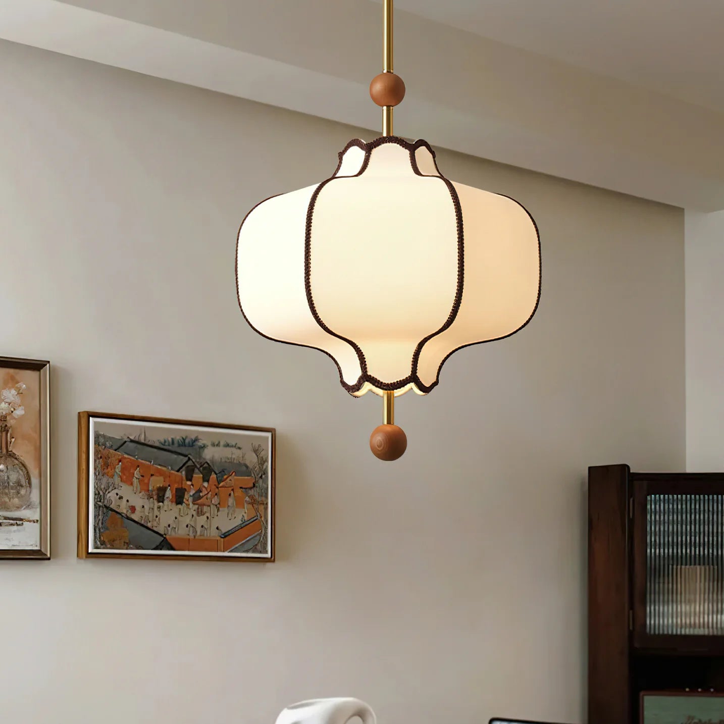 Fabric Lantern Pendant Light