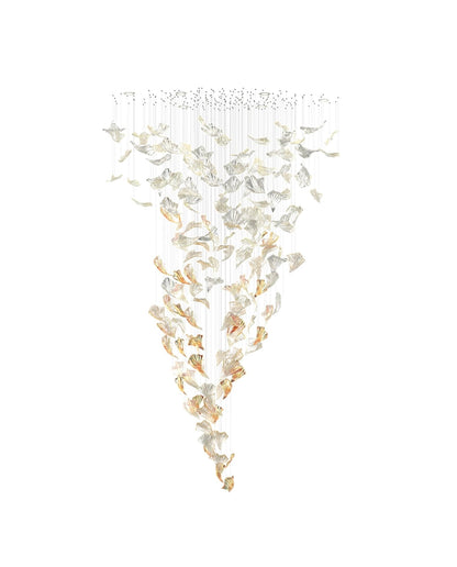 Flamenco Glass Leaf Chandelier - Loonglight