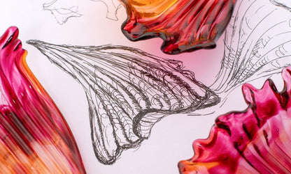 Flamenco Glass Leaf Chandelier - Loonglight