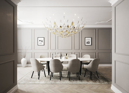 Bloom Glass Leaf Chandelier