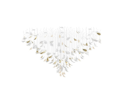 Bloom Glass Leaf Chandelier