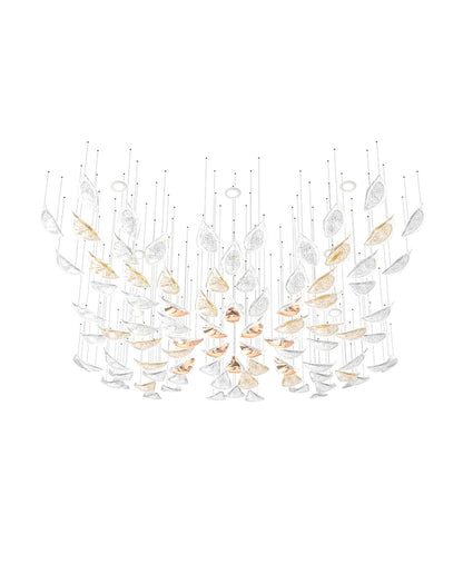 Bloom Glass Leaf Chandelier