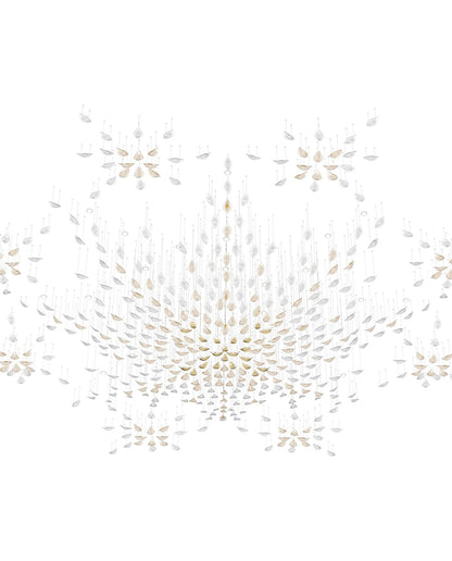 Bloom Glass Leaf Chandelier