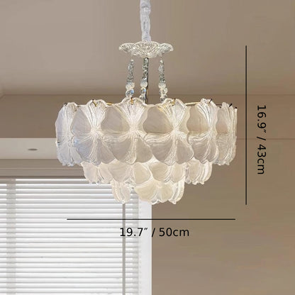 Florelle Glass Petal Chandelier