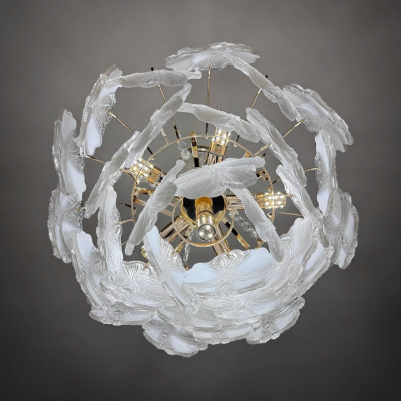 Florelle Glass Petal Chandelier