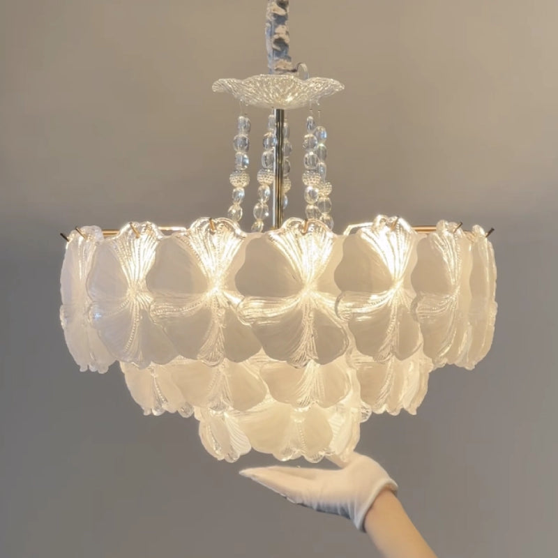 Florelle Glass Petal Chandelier
