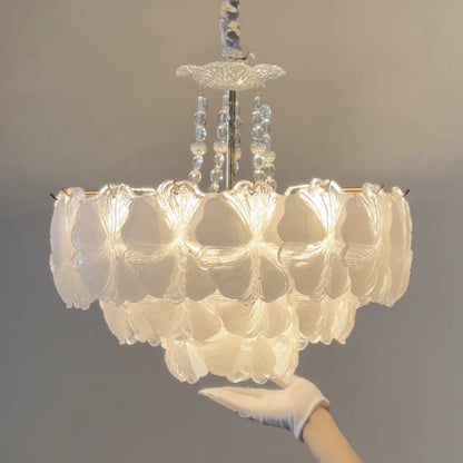 Florelle Glass Petal Chandelier