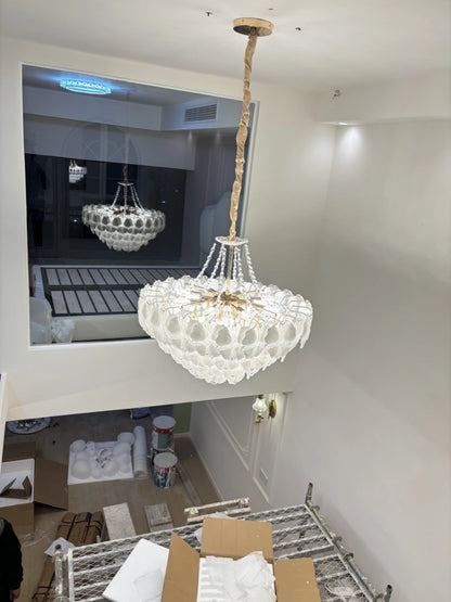 Florelle Glass Petal Chandelier
