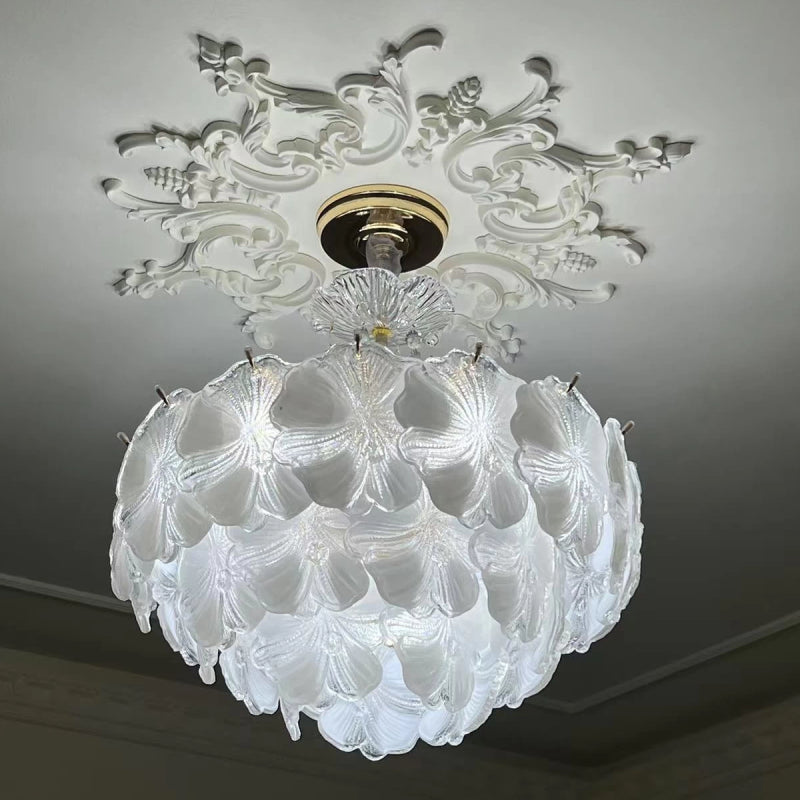 Florelle Glass Petal Chandelier