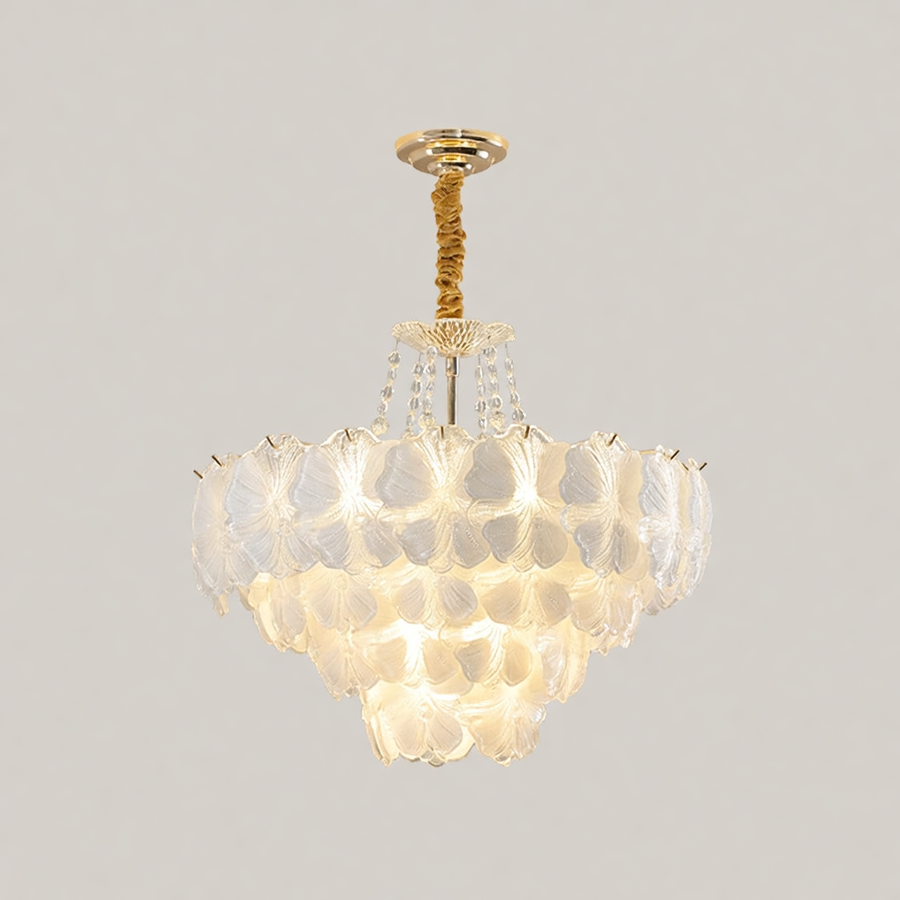 Florelle Glass Petal Chandelier