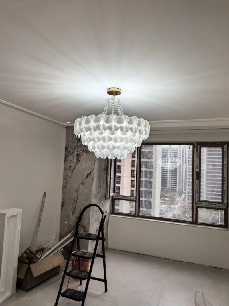 Florelle Glass Petal Chandelier