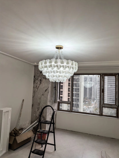 Florelle Glass Petal Chandelier